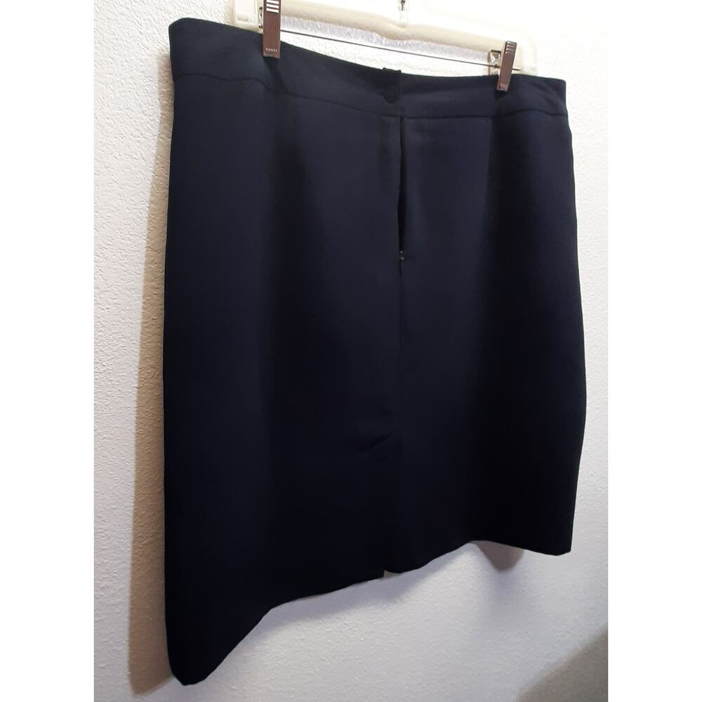 Jones Wear Essentials Navy Blue Career Lined Pencil Midi Skirt l Size: 16 - Picture 2 of 8